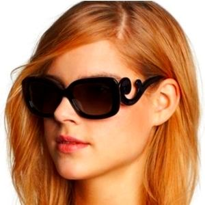 Women Prada turtoise rectangular sunglasses